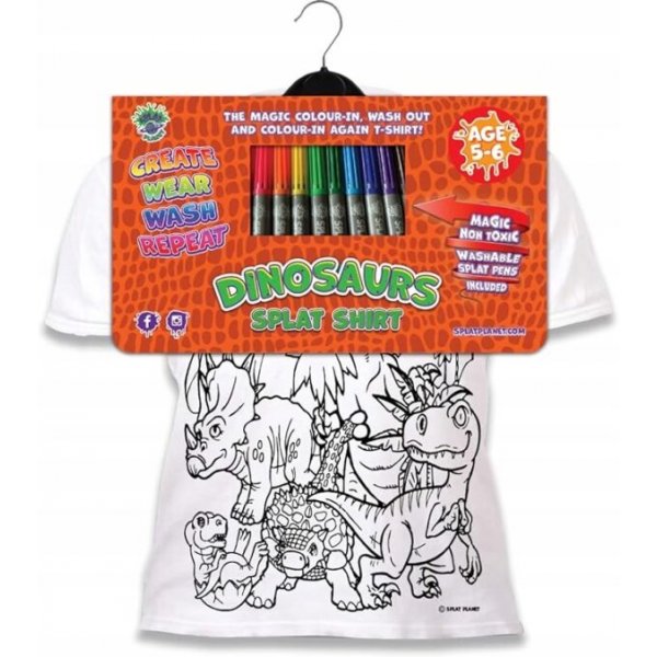 Färglägg din T-shirt - Dinosaurier Färglägg din T-shirt - Dinosaurier