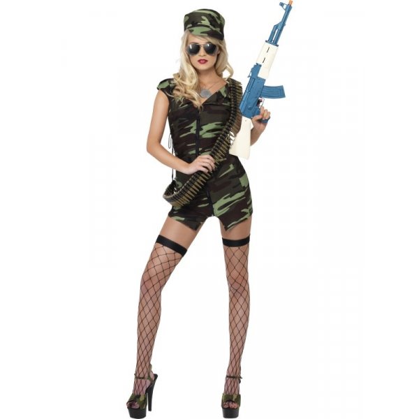 Het soldattjej maskeraddräkt - Medium Het soldattjej maskeraddräkt - Medium