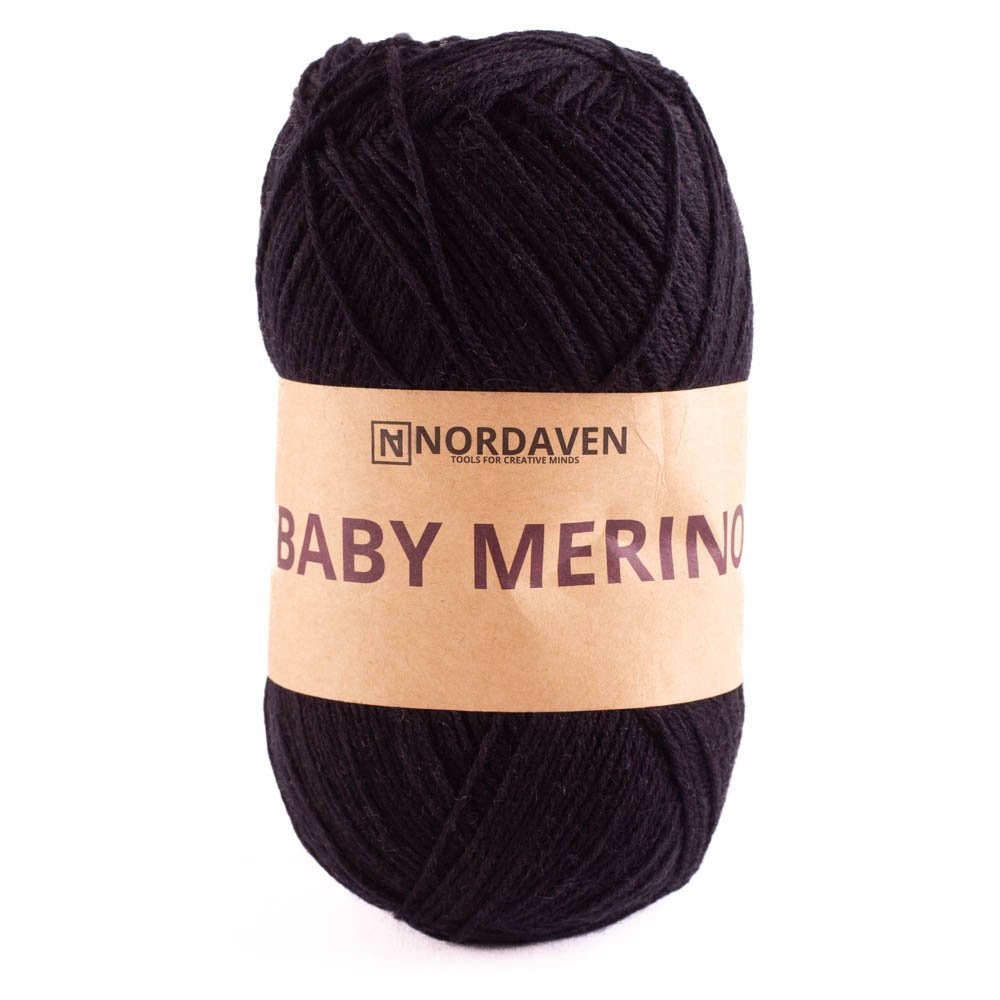 Nordaven Baby Merino - Anthracite - Nordaven Baby Merino, Ullgarn, Garn, Sticka & virka