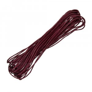 Snöre vaxad bomull ø 1 mm / 6 m - bordeaux Snöre vaxad bomull ø 1 mm / 6 m - bordeaux