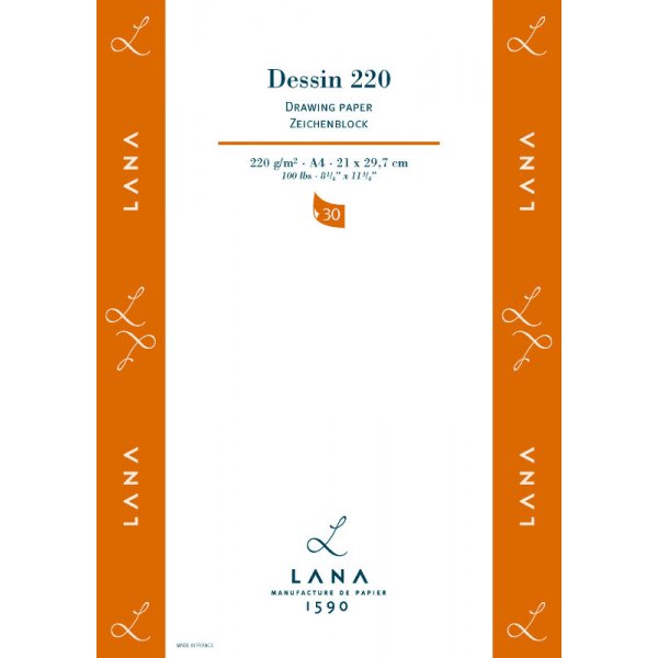 Tegneblokk Lana 220 G