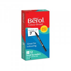 Fiber pen - Berol Colorbroad - Sort (12F)