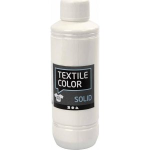 Textile Solid textilfrg - vit - tckande - 250 ml