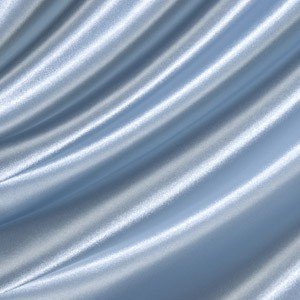 Satinstof Isblå - 150 cm - Satin stof, Stof
