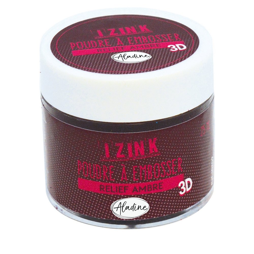 Embossing Powder Izink 25 ml - Rav - Embossing pulver, Prægning, Stempler, Scrapbooking, Håndværk