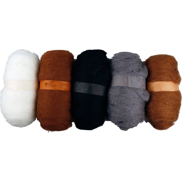 Kardad Ull - natur - 5 x 100 g Kardad Ull - natur - 5 x 100 g