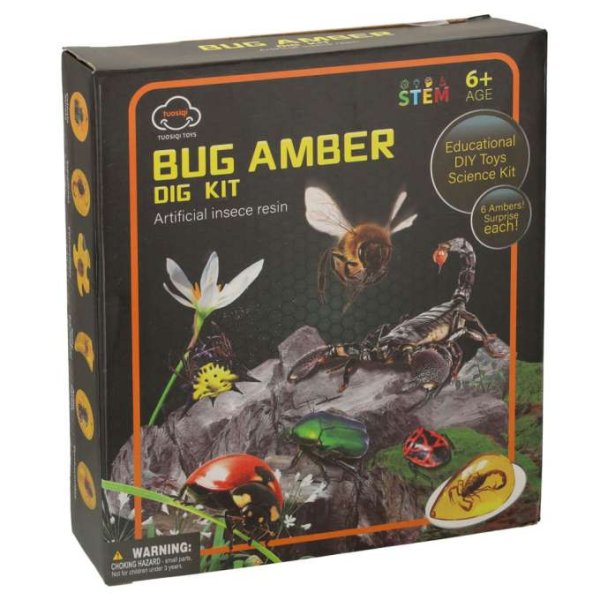 Utgrävningsset Bärnsten med Insektsfossil för Barn Utgrävningsset Bärnsten med Insektsfossil för Barn