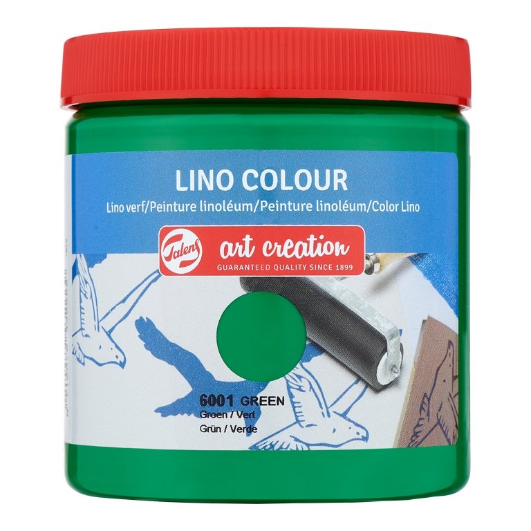 Linoleumsfarve 250 ml - Green - Linoleumtryk, Print & printfarve
