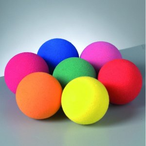Skumgummikuler ø 30 mm - 50-pakning - blandede farger
