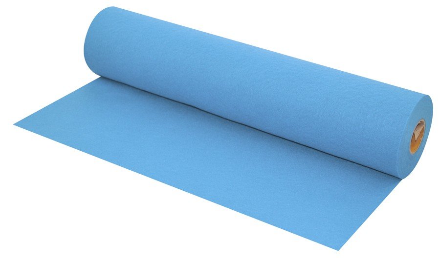 Filtrulle Lyseblå - Filt stof, Filt & filtark, Stof