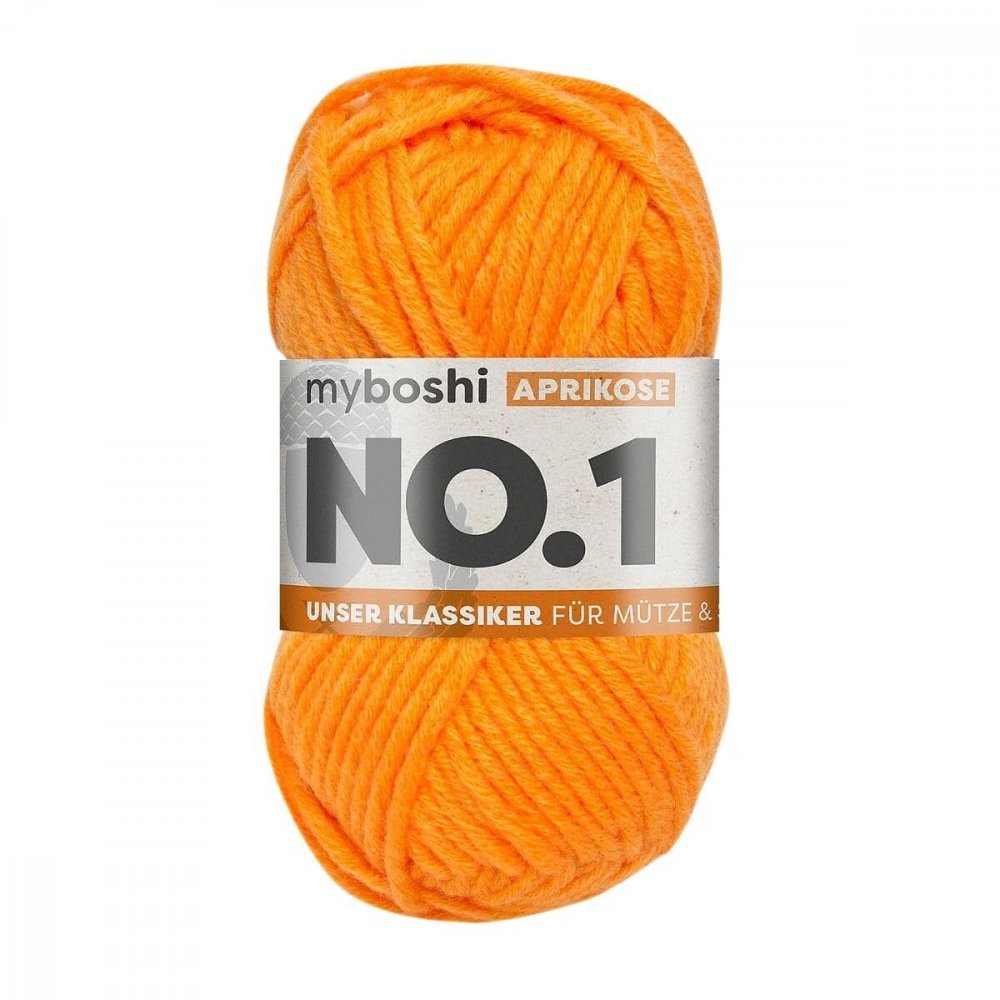 Myboshi No.1 - 50 g - Abrikos - Myboshi garn, Garn, Strikke, hækle, knytte og væve