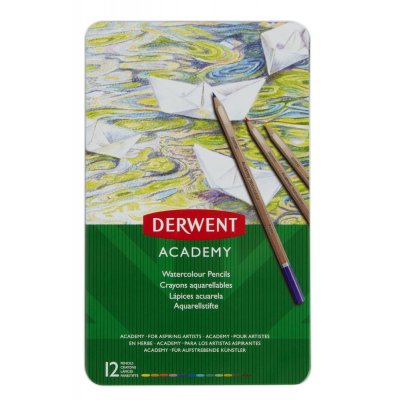 Derwent Academy Akvarell - 12 Delar
