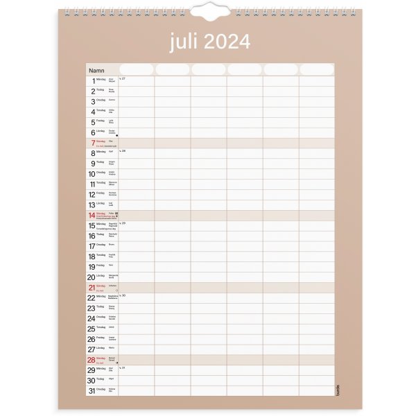 Familjekalender 24/25 - Praktisk