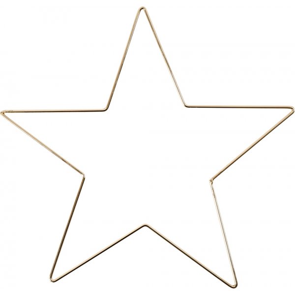Metallstjärna - guld Metallstjärna - guld