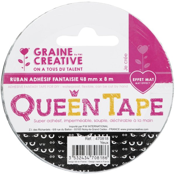 Queen tape självhäftande tygtejp 48 mm x 8 m Queen tape självhäftande tygtejp 48 mm x 8 m