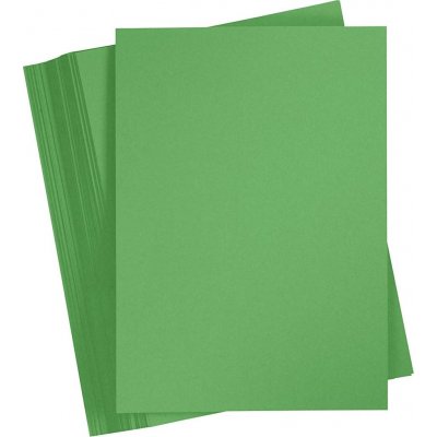 Farget papp - gressgrnn - A4 - 180 g - 100 ark