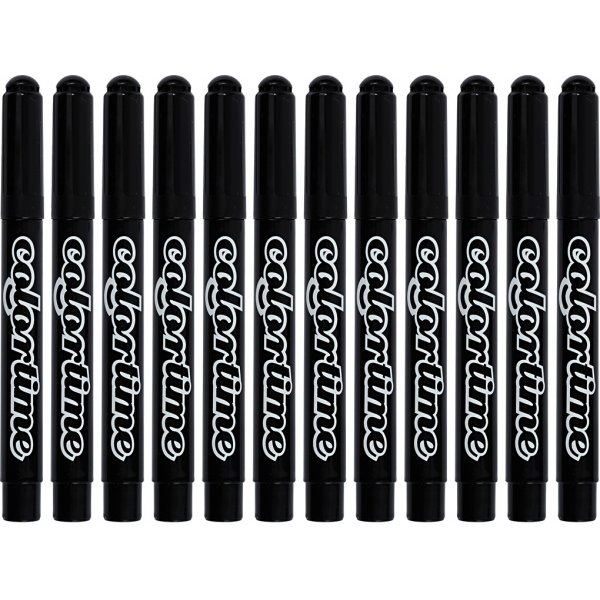 Colortime-pennor - svart - 5 mm - 12 st Colortime-pennor - svart - 5 mm - 12 st