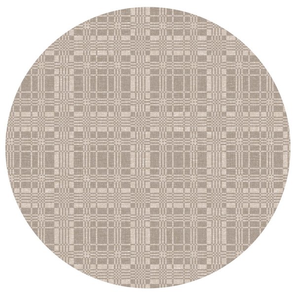 Vaxduk rund Dr�ll motiv - Linne