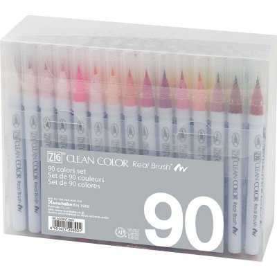 Penselpenne ZIG Clean Color - 90-pak
