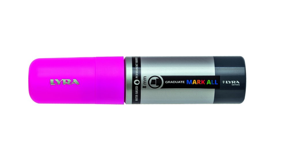 Mark All 8 mm Neon Pink - Lyra Mark All, Markers, Penner, Penner, fargestifter og blekk