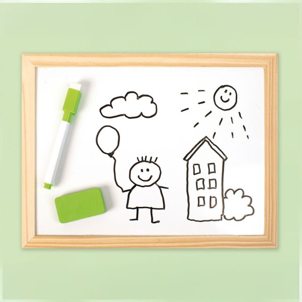 Kreativ pysseltavla - griffeltavla & magnetisk whiteboard