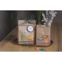 Kl�mma i metall, guld/silver, 4-pack stora