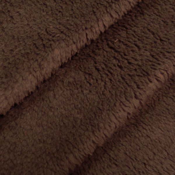 Wellness Fleece Mørkebrun - 150 cm - Fleece stof, Beklædningsstoffer, Stof