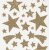 Glitterklistremerker - gull - stjerner - 2 ark