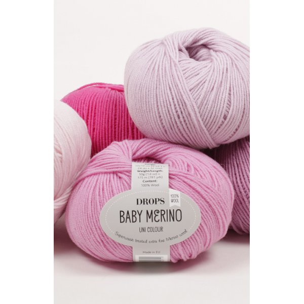 Drops Baby Merino garn - 50g (ca 40 olika färgval) Drops Baby Merino garn - 50g (ca 40 olika färgval)