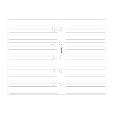 Notesbog til Filofax Mini - linieret Hvid
