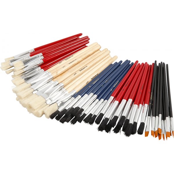 YellowLine Penselset - nr. 4+8+10+12+3/4 - 60 st YellowLine Penselset - nr. 4+8+10+12+3/4 - 60 st