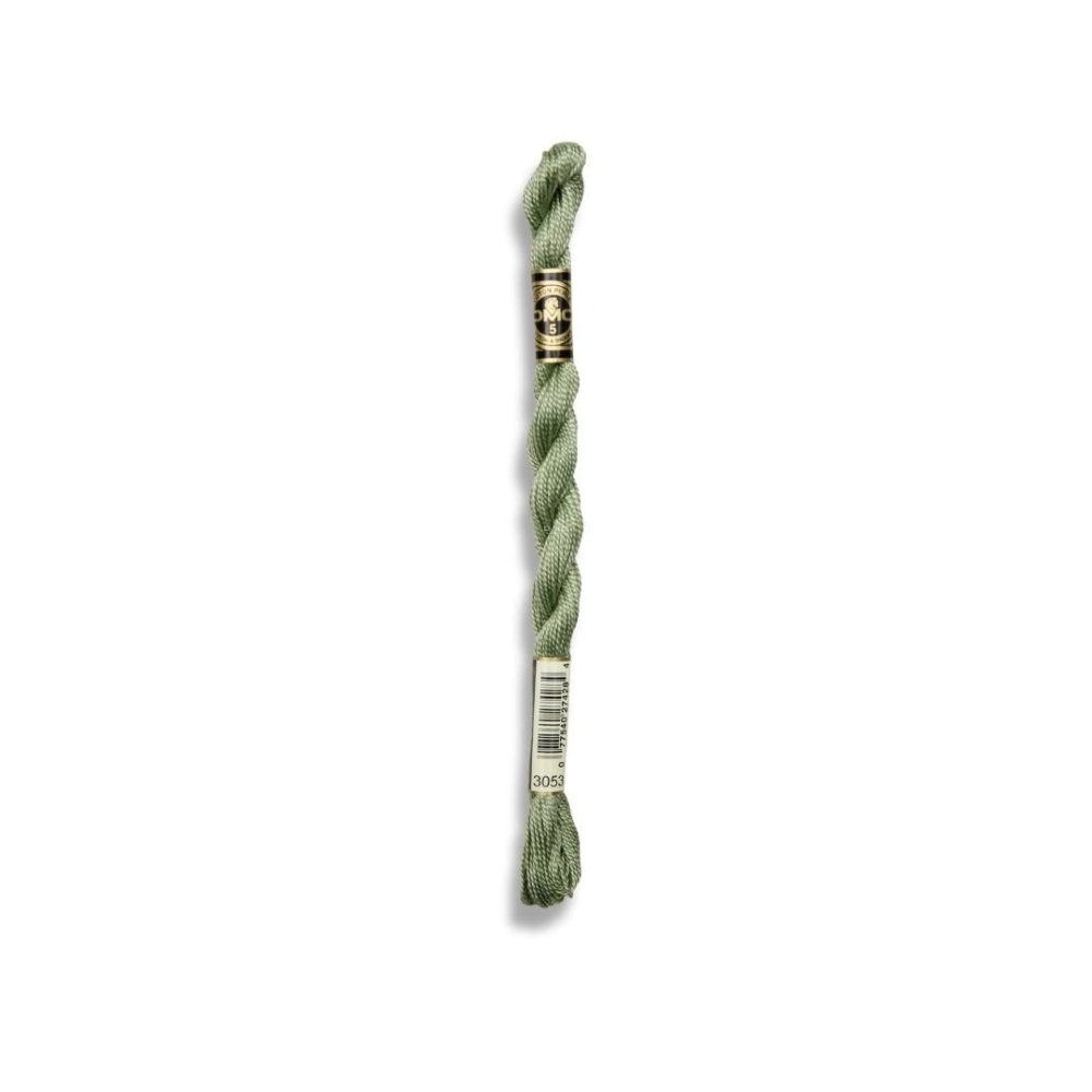 DMC Pearl Cotton Art. 115/5, 3053 Green Gray - Broderigarn, Garn, Sticka & virka
