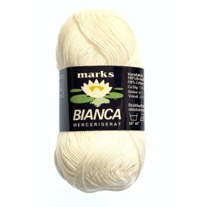 Bianca garn - 50g - Hvid (1101) Bianca garn - 50g - Hvid (1101)