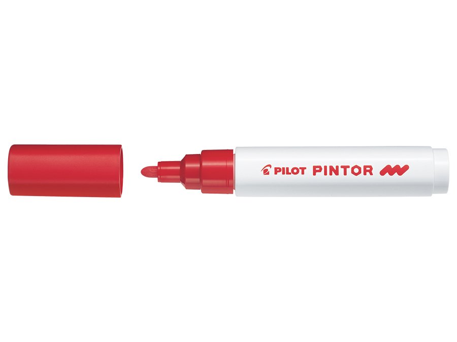 Fiberpen Pilot Pintor - (Medium) - Rød - Fiberpenne, Penne, Penne, kridt & tusch