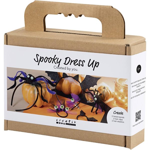 DIY-sæt med uhyggeligt hårtilbehør til Halloween, sort/lilla DIY-sæt med uhyggeligt hårtilbehør til Halloween, sort/lilla