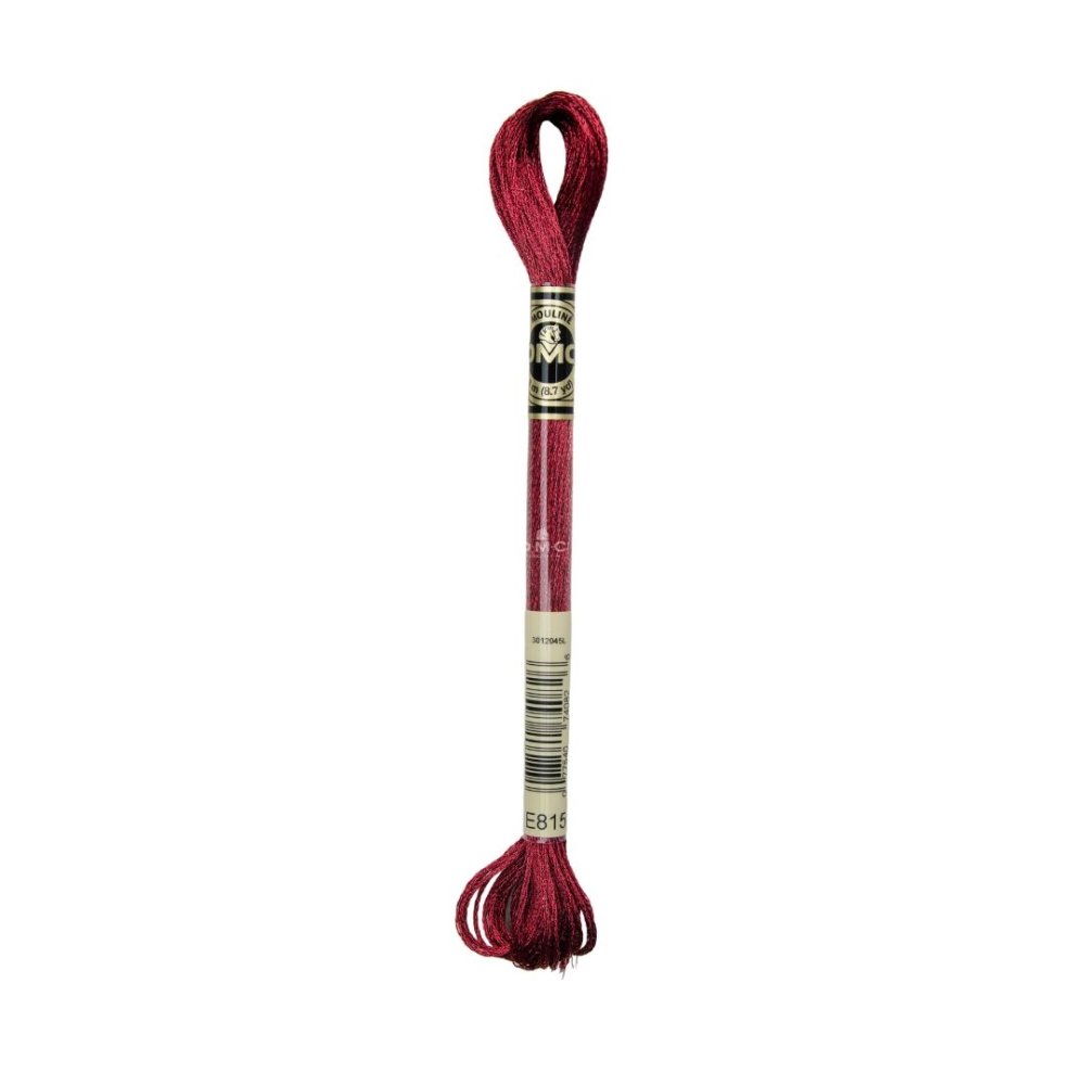 DMC Mouliné art. 317W Light Effects, E815 Metallic Black Cherry - Moulinegarn, Garn, Sticka & virka