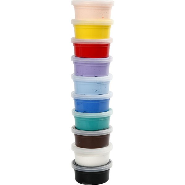 Silk Clay® - mixade färger - Basic 1 - 10 x 40 g Silk Clay® - mixade färger - Basic 1 - 10 x 40 g